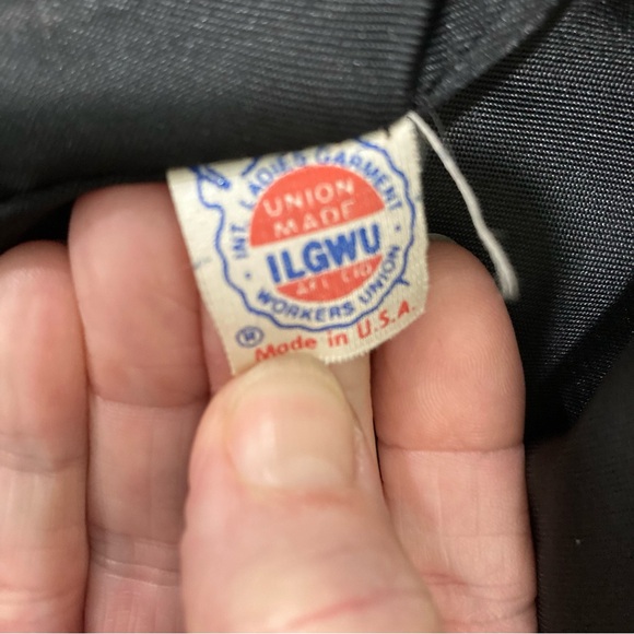 Vintage black faux fur/ostrich leather size 10 - Picture 11 of 12